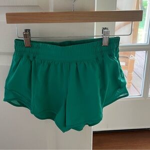 Lululemon Athletica Green Athletic Shorts Lightweight Elastic Waist